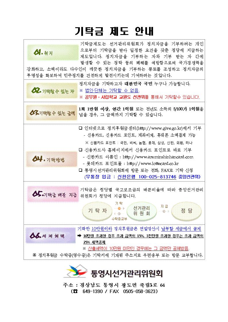 정치후원금제도안내